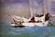 Winslow Homer Anchor ready to berthing oil painting reproduction